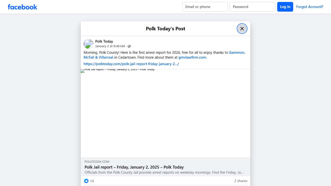 Polk Today - Morning, Polk County! Here is the first... Facebook